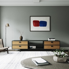 HENRY, Kệ TV 4 ngăn kéo hiện đại TVD_056, 200x40x45cm