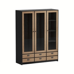 HENRY, Tủ quần áo 3 gian hiện đại WAR_103, 135x59x180cm