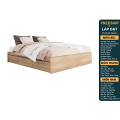 ELIK, Giường ngủ 3 hộc tủ kéo BED_174, 203x35cm, sản xuất bởi Scandi Home