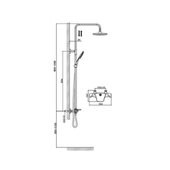 Vòi Sen Tắm Đứng DK2143741B14