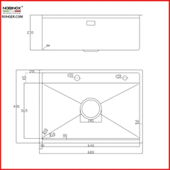 Chậu Rửa Bát NoBiNox NJ557