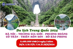 Du lịch Trung Quốc 2024: HÀ NỘI – TRƯƠNG GIA GIỚI - PHƯỢNG HOÀNG CỔ TRẤN - THIÊN MÔN SƠN - HỒ BẢO PHONG