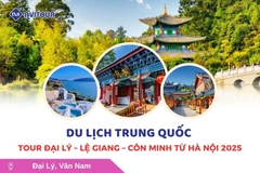 Du lịch Trung Quốc: Tour Đại Lý - Lệ Giang - Côn Minh từ Hà Nội 2025
