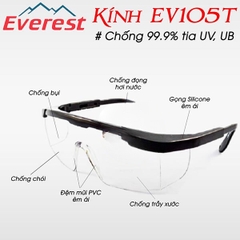 Kính BHLĐ EV105 Trắng/ Đen