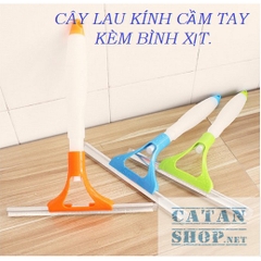 ❤️FREESHIP50K❤️❤️CÂY LAU KÍNH CẦM TAY KÈM BÌNH XỊT, LAU KÍNH ĐA NĂNG 2 IN 1  ( GIAO NGẪU NHIÊN)