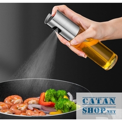 Bình xịt dầu ăn phun sương cho nồi chiên không dầu chai thủy tinh cao cấp 100ml, dùng cho đồ nướng, salad GD548-XitDau