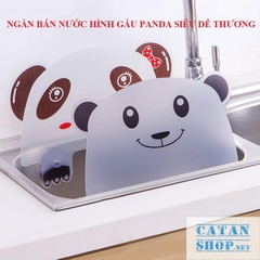 TẤM CHẮN NGĂN BẮN NƯỚC GẤU PANDA DÙNG CHO BỒN RỬA CHÉN SIÊU TIỆN LỢI, VỆ SINH