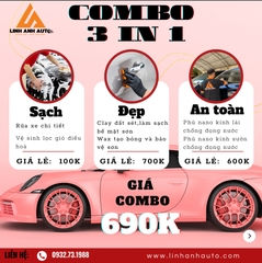 COMBO 3IN1 SẠCH - ĐẸP - AN TOÀN