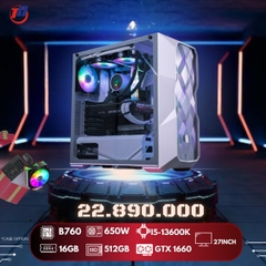 PC Game TH-03 i5-13600K/ VGA GTX 1660 6G + Màn hình 27INCH