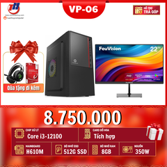 PC Văn Phòng 06 i3-12100 + Màn Hình 22 inch