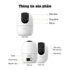 Camera IWIFI IMOU IPC-A42P-L-V3 4MP- đàm thoại 2 chiều + Thẻ nhớ 64G (bao công lắp đặt)