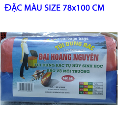 1kg (3 cuộn) Túi đựng rác, bao rác tự phân hủy sinh học màu và đen đủ size có size đặc đại (cực đại) 1 ký mã
