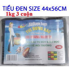 1kg (3 cuộn) Túi đựng rác, bao rác tự phân hủy sinh học màu và đen đủ size có size đặc đại (cực đại) 1 ký mã
