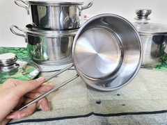 Bộ nồi Inox 5 đáy Fivestar Nắp kính