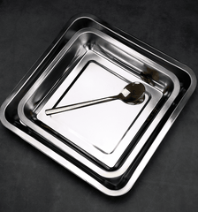 Khay vuông nướng bánh Inox 304