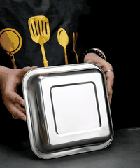 Khay vuông nướng bánh Inox 304