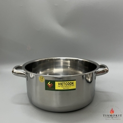 Nồi 1 đáy nắp inox Vietcook