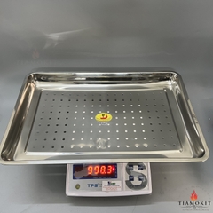Khay inox  đục lỗ kích thước  40x60x5 cm ( Sus 304, sus 201. sus 430 )