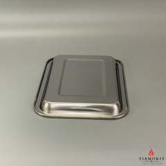 Khay inox để đồ chữ nhật Sus 201  kích thước 20x27 cm (Sâu 2cm, sâu 5cm, sâu 7cm)