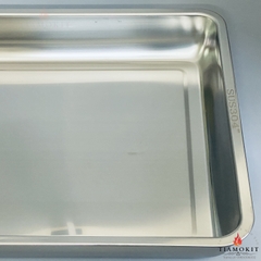 Khay inox để đồ chữ nhật kích thước 40x60 sâu 7cm ( Sus 304, Sus 201, Sus 430 )