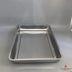 Khay inox để đồ chữ nhật kích thước 40x60 sâu 7cm ( Sus 304, Sus 201, Sus 430 )