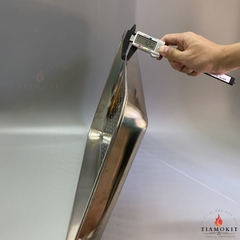 Khay inox  đục lỗ kích thước  40x60x5 cm ( Sus 304, sus 201. sus 430 )