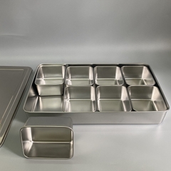 Khay gia vị 8 ngăn Inox 201