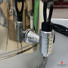 Nồi điện 60 lít inox 304 có xửng hấp, có vòi