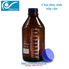 Chai thủy tinh mầu nâu 100ml-2 lít, hãng Biosharp