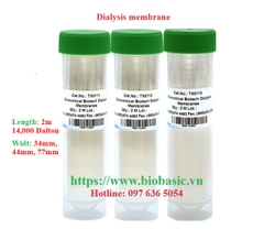 Màng lọc, túi thẩm tách (Dialysis membrane), dài 2m, 14,000 Dalton, hãng BioBasic tekcovina