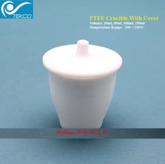 Cốc PTFE có nắp đậy, 30ml, 50ml, 100ml, 250ml, nhiệt độ: -200 ~ + 250°C