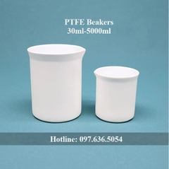 Cốc PTFE/Teflon (PTFE Beakers), dung tích 30ml-5000ml, Chính hãng, tekcovina