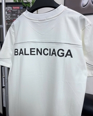 Áo Thun Balenciaga V-Neck Logo Độc Đáo Cotton Form Rộng Unisex - Streetwears SG - BLC-2