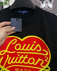 Áo Thun Louis Vuitton Made Heart Cotton Form Rộng Unisex - Streetwears SG - LV-3