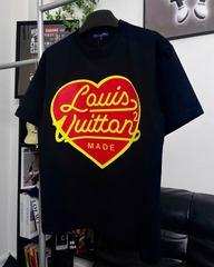 Áo Thun Louis Vuitton Made Heart Cotton Form Rộng Unisex - Streetwears SG - LV-3