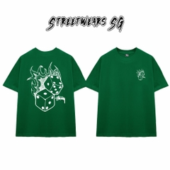 Áo Thun Stu Flaming Dice Tee Cao Cấp Form Rộng - Streetwears SG - STU29