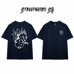 Áo Thun Stu Flaming Dice Tee Cao Cấp Form Rộng - Streetwears SG - STU29