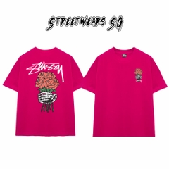 Áo Thun Stu Skeleton Roses Tee Cao Cấp Form Rộng - Streetwears SG - STU28