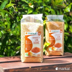 HẠT LANH VÀNG hữu cơ - EU Organic - Markal - Pháp - 500gr