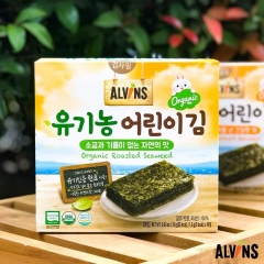 RONG BIỂN hữu cơ ĂN LIỀN cho bé 20gr - USDA - Alvins - Hàn Quốc