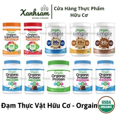 ĐẠM THỰC VẬT không chất làm ngọt hữu cơ 720gr - USDA - ORGAIN - MỸ