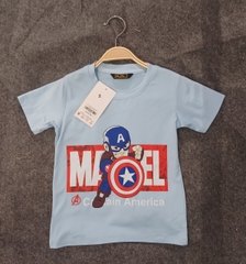 ÁO -SHIRT UNISEX XANH MARVEL 2-4-6-8