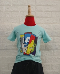 ÁO T-SHIRT UNISEX MARVEL XANH YAMAHA