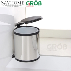 Thùng rác GROB EG- 101, EG- 103  tròn gắn cánh - Hàng chính hãng GROB