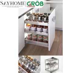 Kệ dao thớt GROB GH-20/25/30/35/40 đa năng inox hộp - Hàng chính hãng GROB