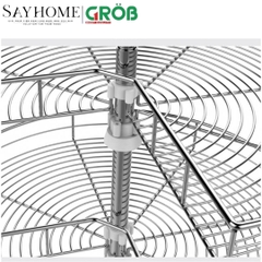 Mâm xoay GROB GR304-270A/270B góc 270 inox 304, nan tròn - Hàng chính hãng GROB