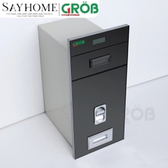 Thùng gạo GROB RBE-300B/300W mặt gương điện tử - Hàng chính hãng GROB