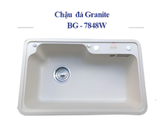 Chậu rửa chén bát đá Gramite 1 hố B-Gem BG-7848W