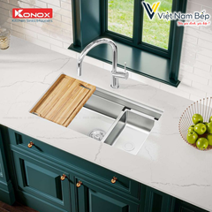 Chậu rửa bát Workstation Sink – Undermount Sink KN7644SU - Chính hãng KONOX