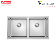 Chậu rửa bát Undermount Sink Cube 8744DU - Chính hãng KONOX